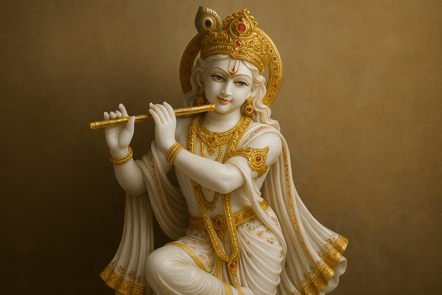 Exquisite handcrafted marble deity sculpture from Jaipur artisans