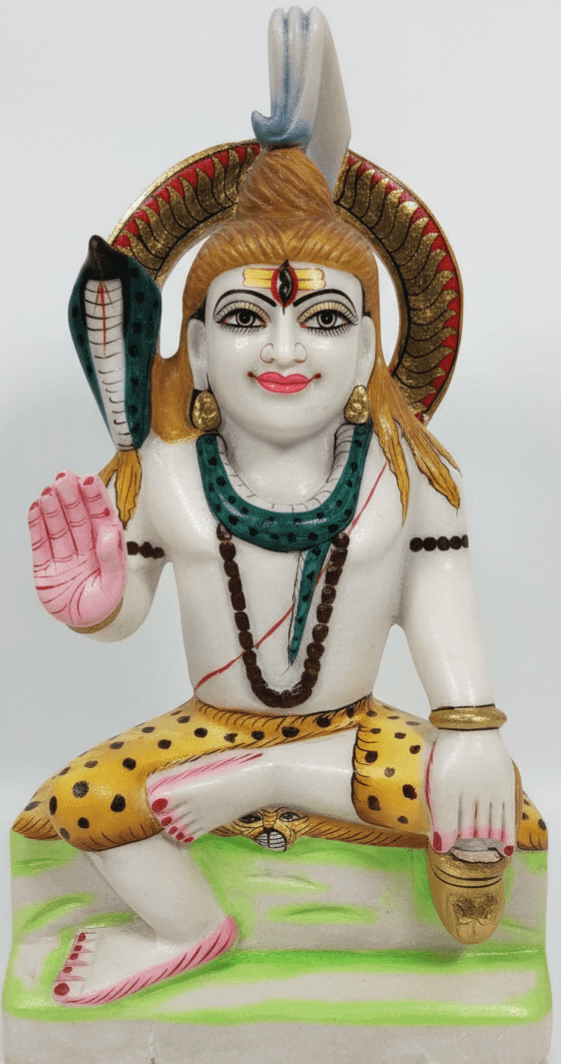 Shiv Ji Murti - 2 Feet I White Marble