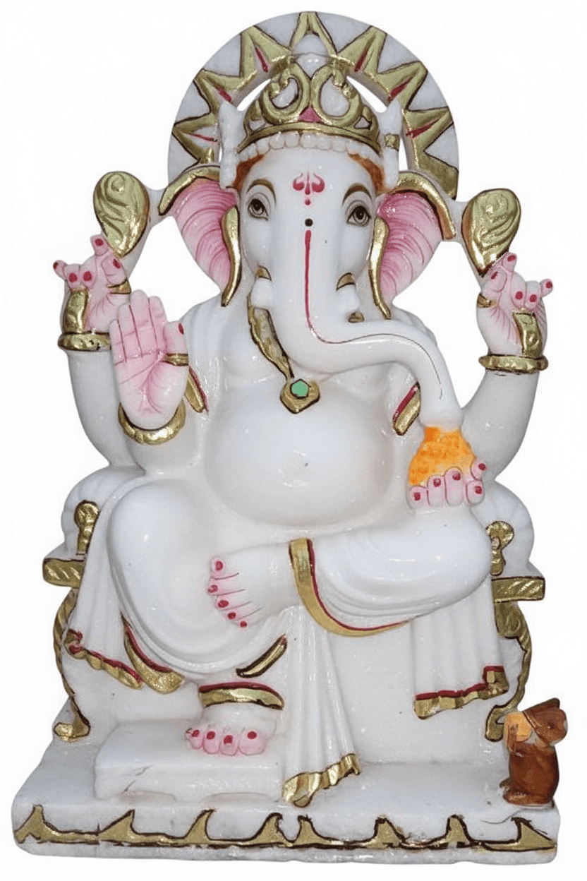 Ganesh ji Murti - 15 inch | Vietnam Marble