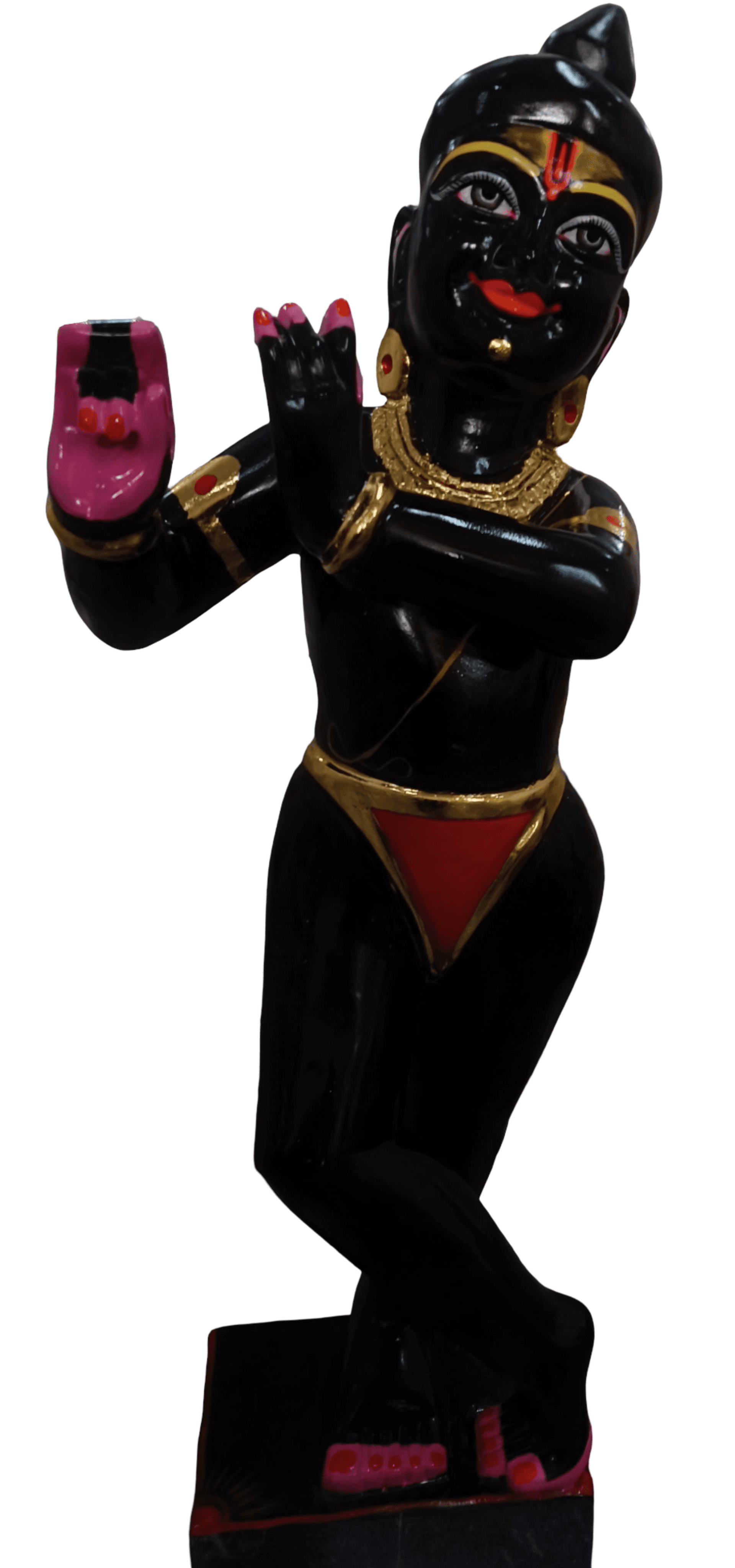 Banke Bihari Ji 3 Ft Black Marble Murti | Handcrafted Krishna Idol for Home & Temple