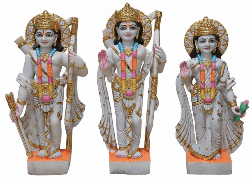 Ram Darbar Murti - 2.75 Feet | Rajnagar Marble
