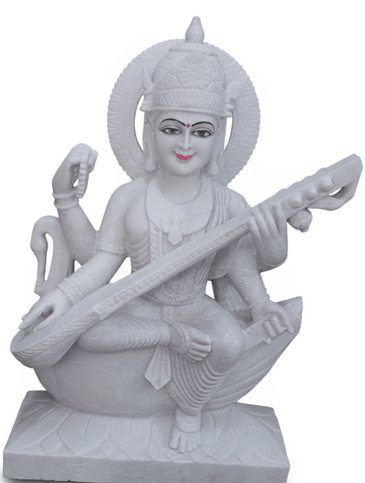 Swarswati Mata Murti - 3.5 Feet | Rajnagar Marble